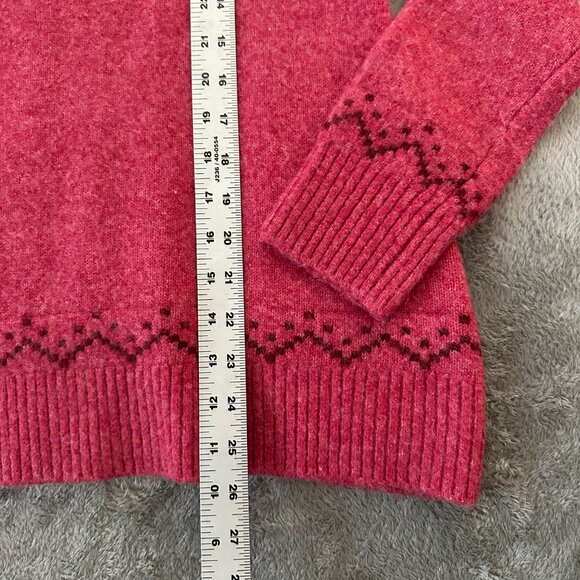 Soft Surorundings Sascha Fair Isle Quarter Zip Sweater XS Womens Extra Small - Picture 3 of 5